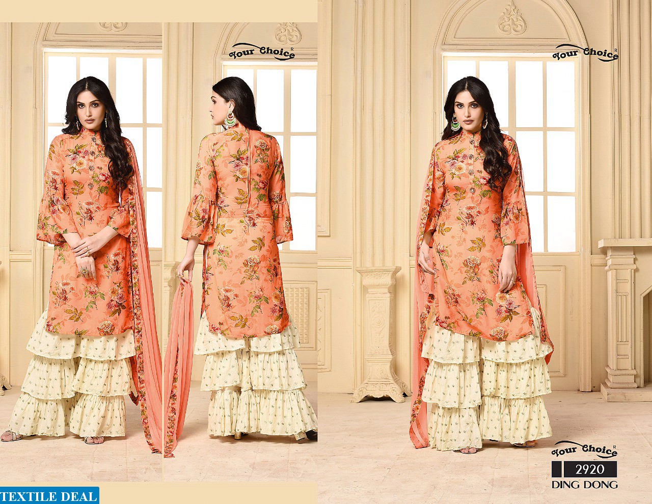 your choice Ding dong Wholesale Fancy Bottom Salwar Suits